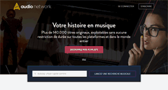 Desktop Screenshot of fr.audionetwork.com